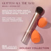 Picture of Real Techniques Glitter All The Way Brush + Sponge 3 Piece Holiday Gift Set, Makeup Sponges & Makeup Brush For Liquid & Cream Foundation, Contour, & Blush, Stocking Stuffer, Limited Edition