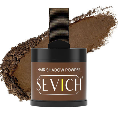Picture of Sevich Hairline Powder 10g Large Capacity,Instantly Conceals Hair Loss,Root Touch up Powder,Hair Shadow Toppers for Women & Men Thinning Gray Hair,48H Makeup Lasting,1 Box = 2.5 Boxes,Medium Brown