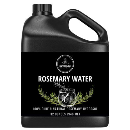 Picture of Naturevibe Botanicals Rosemary Water 32 Ounces | 100% Pure and Natural | Great for Skin Care and Hair Care