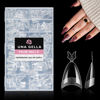 Picture of UNA GELLA Almond Nail Tips, 312PCS Half Cover Almond Shape Nail Tips Soft Gel x Tips 12 Sizes Pre-shape Acrylic Clear False Nails with Handles for Press on Nails Extension DIY Home Salon