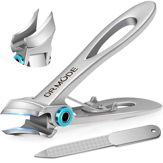Picture of Toenail Clippers for Thick Toenails for Seniors, Slanted Nail Clippers for Men Thick Ingrown Nails with Wide Jaw Opening, Heavy Duty Curved Large Fingernail Ingrown Toenail Clippers