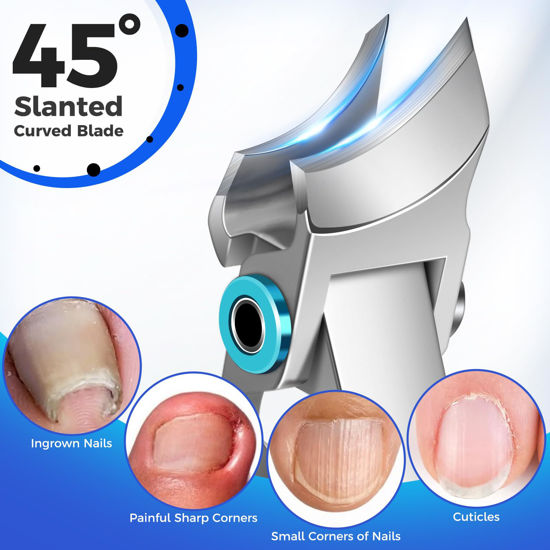 GetUSCart- Toenail Clippers for Thick Toenails for Seniors, Slanted ...