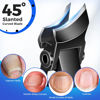 Picture of Slanted Toenail Clippers for Thick Toenails for Seniors, Heavy Duty Toe Nail Clippers for Men Thick Ingrown Nails with Wide Jaw Opening, Curved Large Fingernail Clipper Cutter -Black