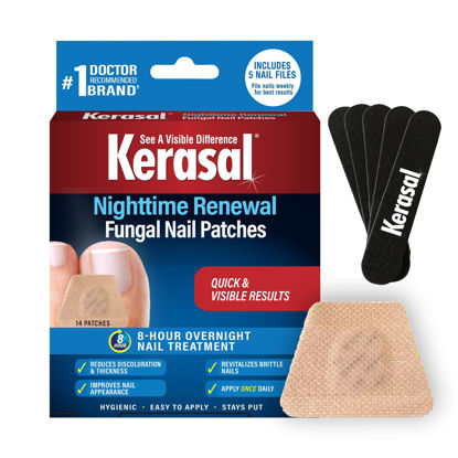 Picture of Kerasal Nighttime Nail Repair Patches 14ct and Pack of 5 Files