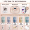 Picture of Tress Wellness Waxing Kit for Brazilian Wax - Easy to Use - For Sensitive Skin - Digital Display, Dusty Peach