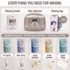 Picture of Tress Wellness Waxing Kit for Brazilian Wax - Easy to Use - For Sensitive Skin - Digital Display, Dusty Chocolate