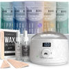 Picture of Tress Wellness Waxing Kit for Brazilian Wax - Easy to Use For Sensitive Skin - Digital Display, Black & White