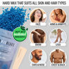Picture of Tress Wellness Waxing Kit for Brazilian Wax - Easy to Use For Sensitive Skin - Digital Display, Black & White