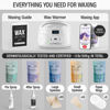Picture of Tress Wellness Waxing Kit for Brazilian Wax - Easy to Use For Sensitive Skin - Digital Display, Black & White