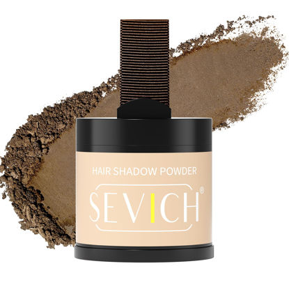 Picture of Sevich Hairline Powder 10g Large Capacity,Instantly Conceals Hair Loss,Root Touch up Powder,Hair Shadow Toppers for Women & Men Thinning Gray Hair,48H Makeup Lasting,1 Box = 2.5 Boxes,Light Brown