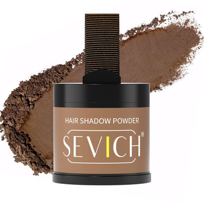 Picture of Sevich Hairline Powder 10g Large Capacity,Instantly Conceals Hair Loss,Root Touch up Powder,Hair Shadow Toppers for Women & Men Thinning Gray Hair,48H Makeup Lasting,1 Box = 2.5 Boxes,Brown