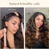 Picture of Yanibest Heatless Hair Curler, No Heat Hair Curlers to Sleep in, Super Soft Ribbon Wrap for Long Hair，Overnight Heatless Curling Set with Hair Scrunchies and Clip, for All Hair types