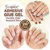 Picture of UNA GELLA 6 In 1 Gel Nail Glue for Clear Acrylic Nail Tips, 15ml Long Lasting Super Strong Brush Gel x Nail Glue for Base Coat, Clear Fake Nail Tips, and Soft Gel Tips Lamp Curing Needed UV