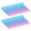 Picture of 24 Packs Duck Bill Clips, Bantoye 2.75 Inches Rustproof Metal Alligator Curl Clips with Holes for Hair Styling, Hair Coloring, Gradient Blue