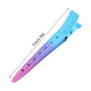 Picture of 24 Packs Duck Bill Clips, Bantoye 2.75 Inches Rustproof Metal Alligator Curl Clips with Holes for Hair Styling, Hair Coloring, Gradient Blue