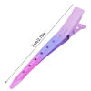 Picture of 24 Packs Duck Bill Clips, Bantoye 2.75 Inches Rustproof Metal Alligator Curl Clips with Holes for Hair Styling, Hair Coloring, Gradient Pink