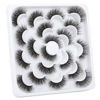 Picture of ALICROWN Fluffy Mink Lashes, Faux Eyelashes 3D Volume Lashes Pack Handmade Dramatic Thick Crossed Fake Eyelashes Soft Reusable 10 Pairs