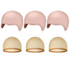 Picture of NACHLYNN 2/4/6/ Pcs Halloween Bald Cap for Adult Makeup Latex Bald Caps Nylon Bald Wig Cap Costume for Halloween Party Men (Novel, 6)