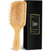 Picture of GAINWELL Bamboo Hair Brush for Hair Growth, Natural Bamboo Bristles Detangling Square Wooden Paddle Hairbrush for Massaging Scalp, for Women Men and Kids, for All Hair Types, with Ergonomic Handle