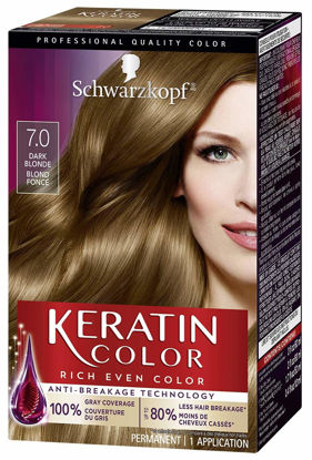 Picture of Schwarzkopf Keratin Color Permanent Hair Color Cream, 7.0 Dark Blonde
