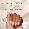 Picture of Glamnetic Press On Nails - North Star | Semi-Transparent 3D Multicolor Gems Short Almond False Nails, Reusable Stick On Fake Nails with Glue | Salon Quality | 15 Sizes - 30 Nail Kit