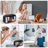 Picture of YOOLIFE Travel Makeup Bag Toiletry Bag for Women, Clear Make up Bag PVC Cosmetic Bag Travel Accessories Large Makeup Pouch Brithday Gifts for Women Teacher Mother Wife Girlfriend Bride Gifts Black K