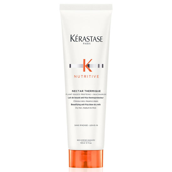 Picture of KERASTASE Nutritive Heat Protecting Cream | Nourish and Smooth Frizz | Instant Softness & Shine | Protects Against Heat Styling | For Medium to Thick Dry Hair | With Niacinamide | Nectar Thermique