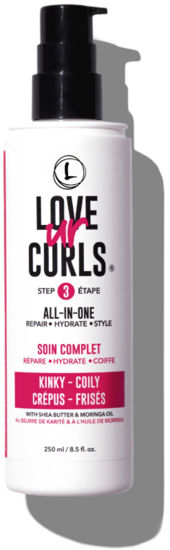 Picture of Love Ur Curls LUS Brands All-in-One Styler for Kinky-Coily Hair 8.5 oz - Repair, Hydrate, Style One Easy Step - For Natural Textures - No Crunch Non-Sticky with Shea Butter & Moringa