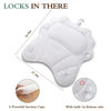 Picture of Bath Pillow RUVINCE Ergonomic Luxury Bathtub Pillow with Head,Neck, Shoulder and Back Support, 4D Bath Pillows for tub with 6 Powerful Suction Cups, Fits All Bathtub