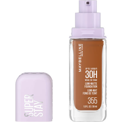 Picture of Maybelline Super Stay Lumi-Matte Foundation, Lightweight and Buildable Full Coverage Foundation Makeup For Up To 30HR Wear, 355, 1 Count