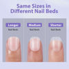 Picture of BTArtbox Extra Short Square Nail Tips - Short Squoval Gel Nail Tips, Natural Fake Nails with Tip Primer Cover, Pre-shaped Upgrade Matte Full Cover Nail Tips for Home DIY Nail Salon