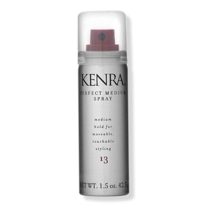 Picture of Kenra Perfect Medium Spray 13 50% | Provides Styling Control Without Stiffness | Medium Hold | Fast-Drying Formulation | High Shine Finish | All Hair Types | Travel 1.5 oz