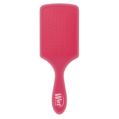 Picture of Wet Brush Paddle Detangler Hair Brush, Pink Frost - Ultra-Soft IntelliFlex Detangling Bristles with AquaVent Design - Spread Hair Treatments Evenly - Glides Through Tangles For All Hair Types