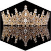 Picture of Gold Crown for Women Crystal Princess Tiaras Rhinestone Queen Crowns Wedding Bridal Hair Accessories Birthday Prom Pageant Party Coming of Age Ceremony Photo Props(Gold2)