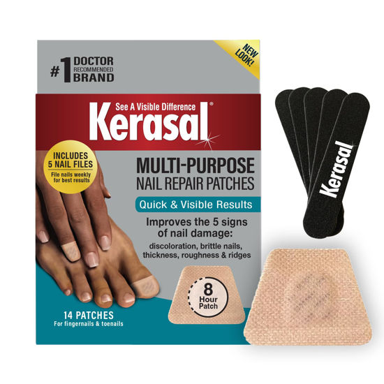 Picture of Kerasal Multi-Purpose Nail Repair Patches 14ct and Pack of 5 Files