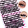 Picture of Calphdiar Natural Lash Clusters 30D+40D Eyelash Clusters 8-16mm Cluster Eyelash Extensions Wispy Lashes Clusters 240Pcs Individual Lashes DIY Lash Extension for Beginners