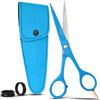 Picture of The Cut Factory- Hair Scissors and Barber Scissors Professional- 6 iches Finest Stainless Steel Hair Cutting Scissors with Smooth Razor Edge Blades -Use for Salon & Personal Use (Blue)