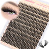 Picture of Calphdiar 40D Individual Lashes Natural Eyelash Clusters Wispy Lash Clusters 9-16mm Cluster Eyelash Extensions D Curl Lashes Clusters 288pcs DIY Lash Extension for Beginners at Home