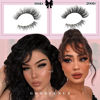 Picture of Goddvenus Fluffy Eyelash Clusters Kit Waterproof DIY Lashes Extension Kit Wispy Volume D Curl Cluster Eyelash Extensions Kit Mink Individual Lashes Kits with Bottom Eyelashes (Volume 240pcs D Curl)