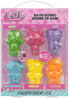 Picture of L.O.L. Surprise! 6 Piece Bath Bombs for Kids, Bubble Gum Scented, Bath Toys for Kids, Ages 3+, by Townley Girl