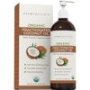 Picture of Viva Naturals Organic Fractionated Coconut Oil - Skin & Hair Moisturizer, Relaxing Massage and Body Oil, Carrier Oil for Essential Oils Mixing, Pure Non-Greasy Coconut Oil for Skin and Hair, 16 fl oz