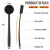 Picture of VWMYQ Silicone Back Scrubber for Shower, 17in Lengthen Long Handle Body Brush, Double Sided Shower Brush for Shower Exfoliating and Massage Can Produce Rich Foam, Long Handle Back Scrubber for Men