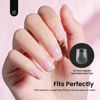 Picture of Beetles Short Square Nail Tips: 12 Sizes 576PCS XS Short Square Half Matte Clear False Acrylic Press on Nails Tips Pre-shape Full Cover Nail Tips Nail Extension DIY Valentines Day Gifts for Women