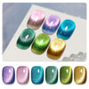 Picture of GAOY Glitter Cat Eye Gel Nail Polish Set with Magnet Colorful Galaxy for Holographic Cat Eye, Salon Gel Manicure and Nail Art DIY at Home