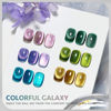 Picture of GAOY Glitter Cat Eye Gel Nail Polish Set with Magnet Colorful Galaxy for Holographic Cat Eye, Salon Gel Manicure and Nail Art DIY at Home