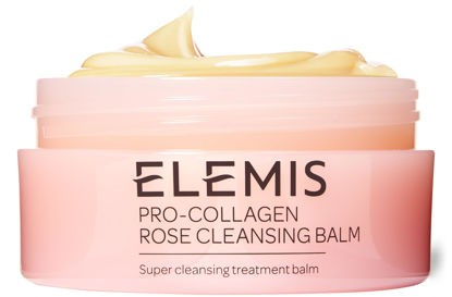 Picture of ELEMIS Pro-Collagen Rose Cleansing Balm Makeup Remover, Hydrating Facial Cleanser, Oil Cleanser, Oil Makeup Remover, Deep Cleanse