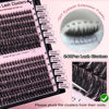 Picture of Goddvenus Lash Clusters Wispy Eyelash Clusters Fluffy Lashes Clusters Cute D Curl Cluster Eyelash Extensions with Soft Cotton Band Cluster Lashes 10-18mm Eyelashes Clusters for DIY Lash Extension