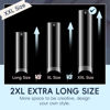 Picture of Luckyfairy 2XL Straight Square Nail Tips, No C Curve Gel Nail Tips Half Cover 240Pcs Extra Long Gel Tips Acrylic False Nail Tips Tapered Square Press On Nails For Nail Salons Home DIY 12 Sizes