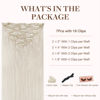 Picture of GOO GOO Clip in Hair Extensions Real Human Hair, Remy Human Hair Extensions Clip ins for Women, Natural Human Hair, 16inch 120g 7Pcs, #1000