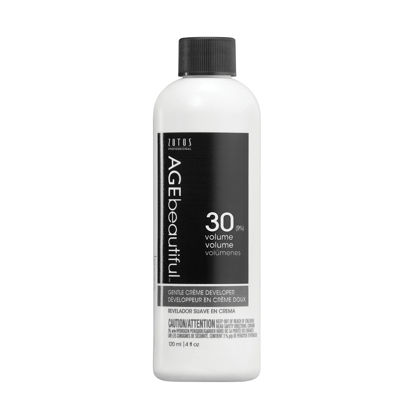 Picture of AGE beautiful 30 Volume Gentle Creme Hair Developer | For Permanent Hair Color Dyes, Toners, Lighteners | Professional Salon Coloring | Long Lasting Haircolor | 4 Fl Oz